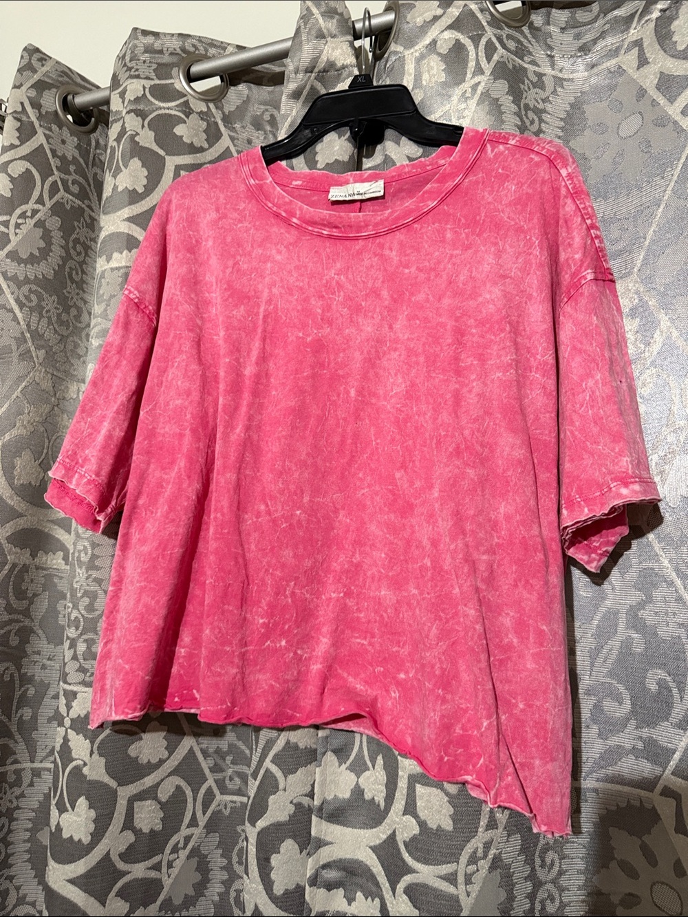 NWOT Zenana Vintage-Wash Pink Crop Top